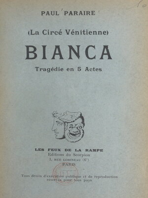 cover image of Bianca (La Circé vénitienne)
